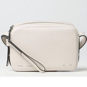 NEW PROENZA SHOULER WATTS LEATHER CAMERA BAG OFF WHITE/BLACK